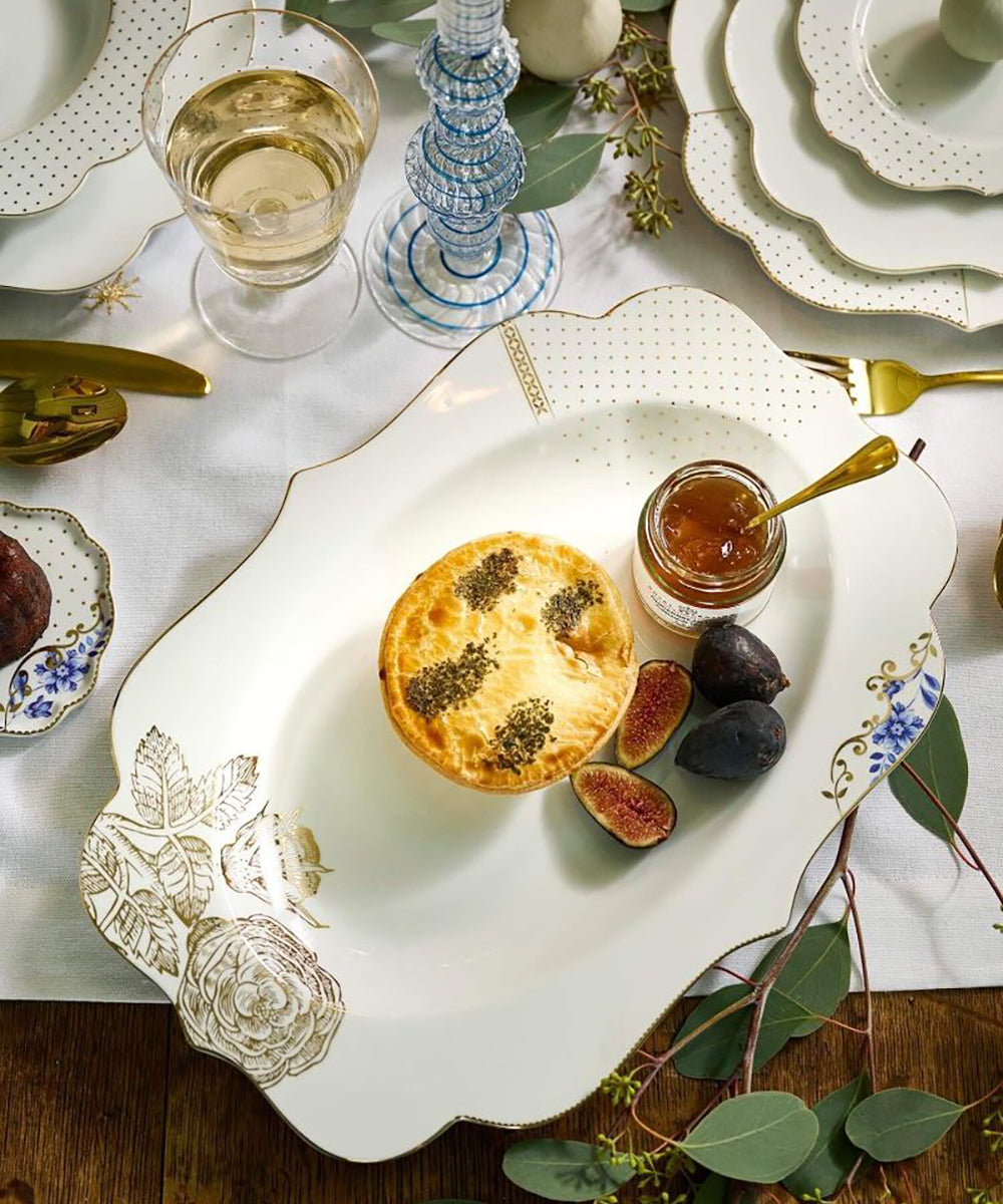 Oval Platter Royal White 40X28.5Cm