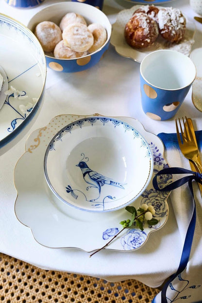 Bowl Pip & The Blue Bird White 15cm