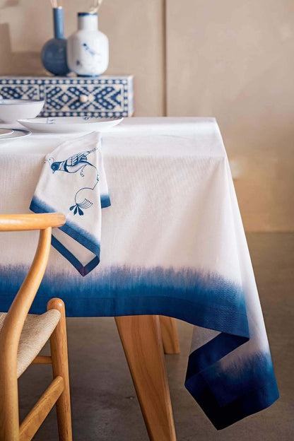 Table Cloth Pip & The Blue Bird Blue 160x310 cm