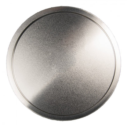 Tray Ø 32x2 cm Green Metal Flowers