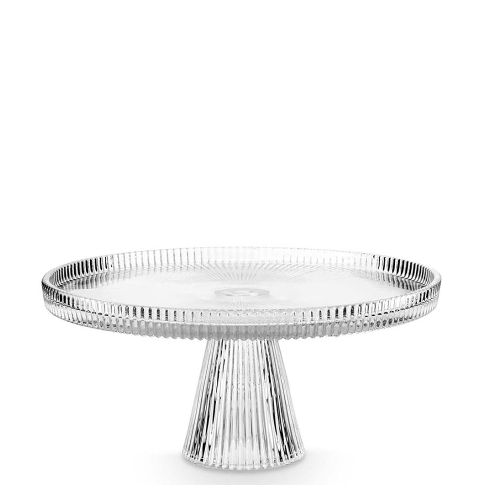 Cake Stand Of Glass Medium Clear 24.7 X 12 cm