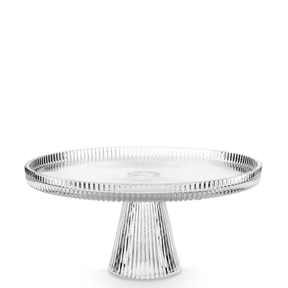 Cake Stand Of Glass Medium Clear 24.7 X 12 cm