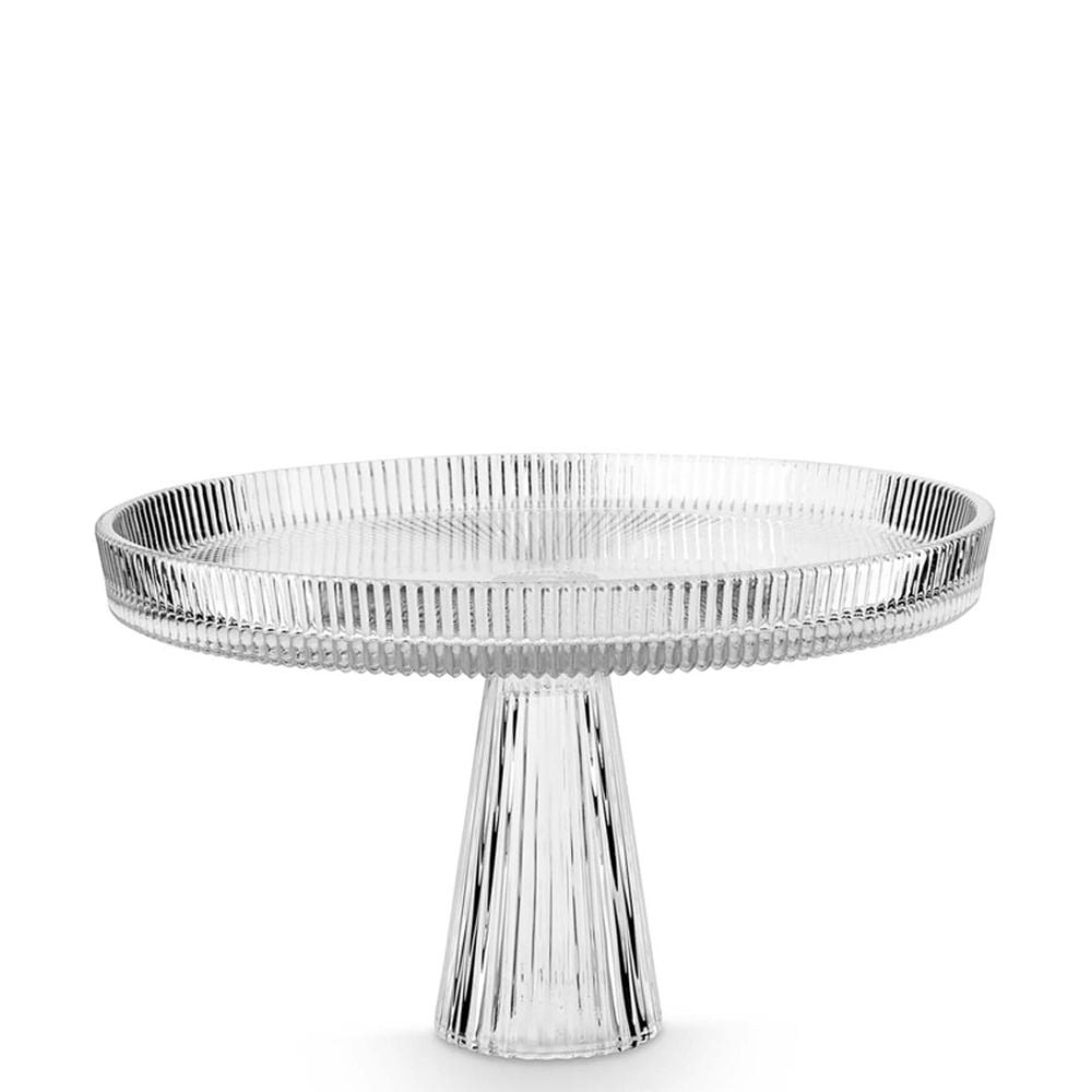 Cake Stand Of Glass Large Clear 29.6 X 18cm