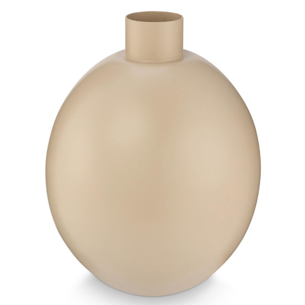 Vase Metal Flax 17x22