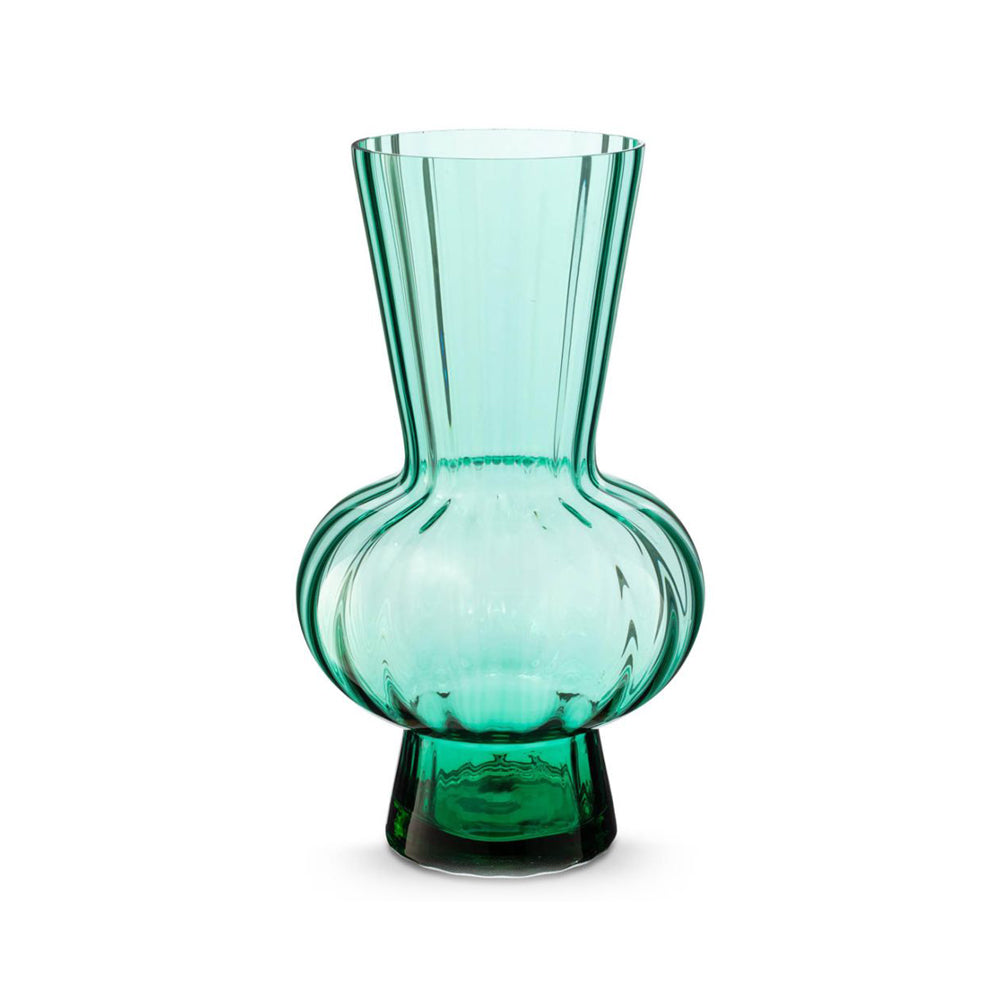 Vase Glass Green 26x45cm