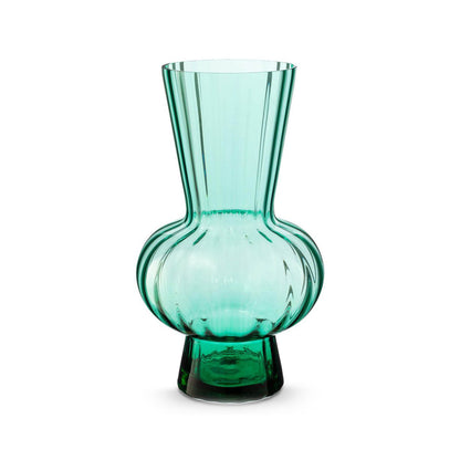 Vase Glass Green 26x45cm